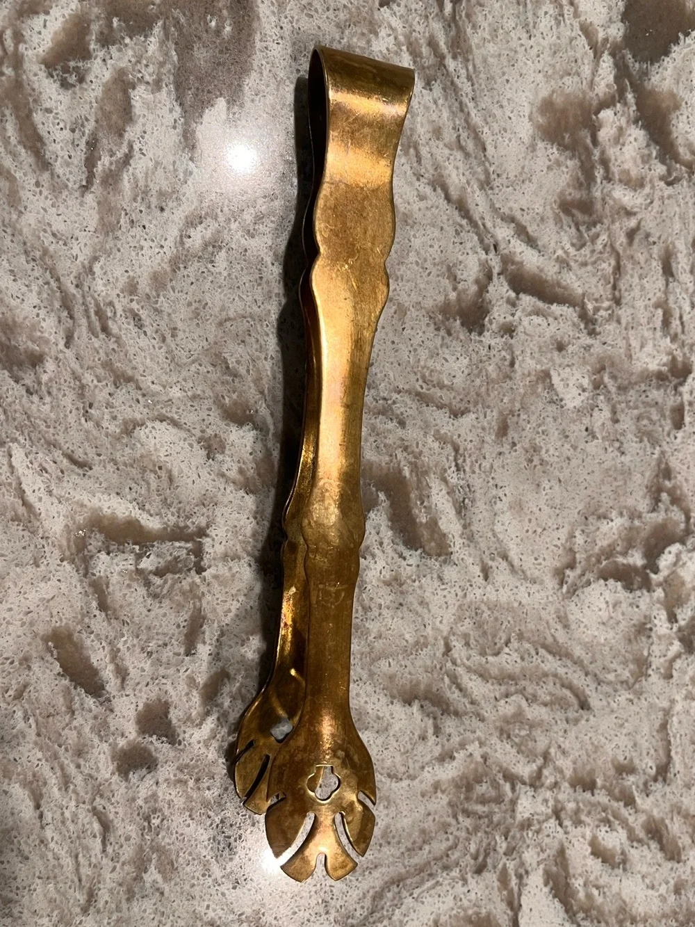 Mid-Century Brass Sugar Tongs- VINTAGE